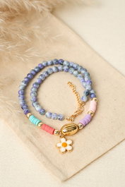 Heliophilia Silver Collar Multicolor con Cuerpo de Metal Lacado